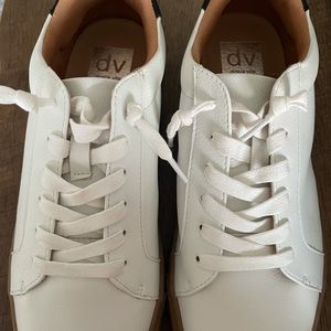 Dolce Vita White Women’s Sneakers with Rubber Soles